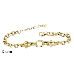 Bransoletka CM miedź pozłacana 14k - MF41203